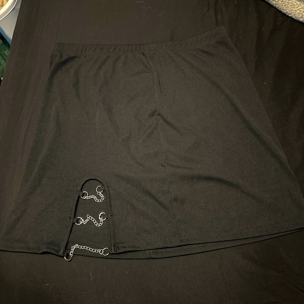 Black Skirt with Chains, 3XL